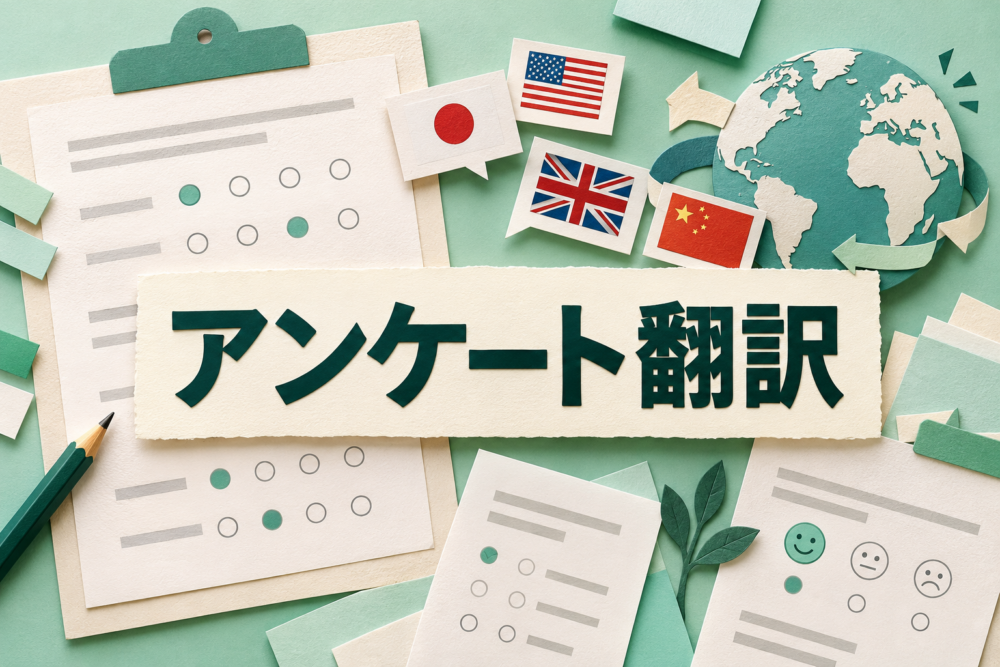 アンケート翻訳の主題を示す記事のアイキャッチ