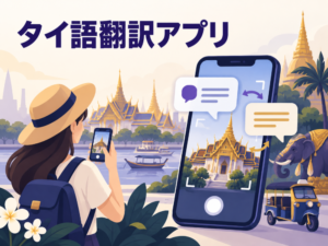 タイ語翻訳アプリの主題を示す記事のアイキャッチ