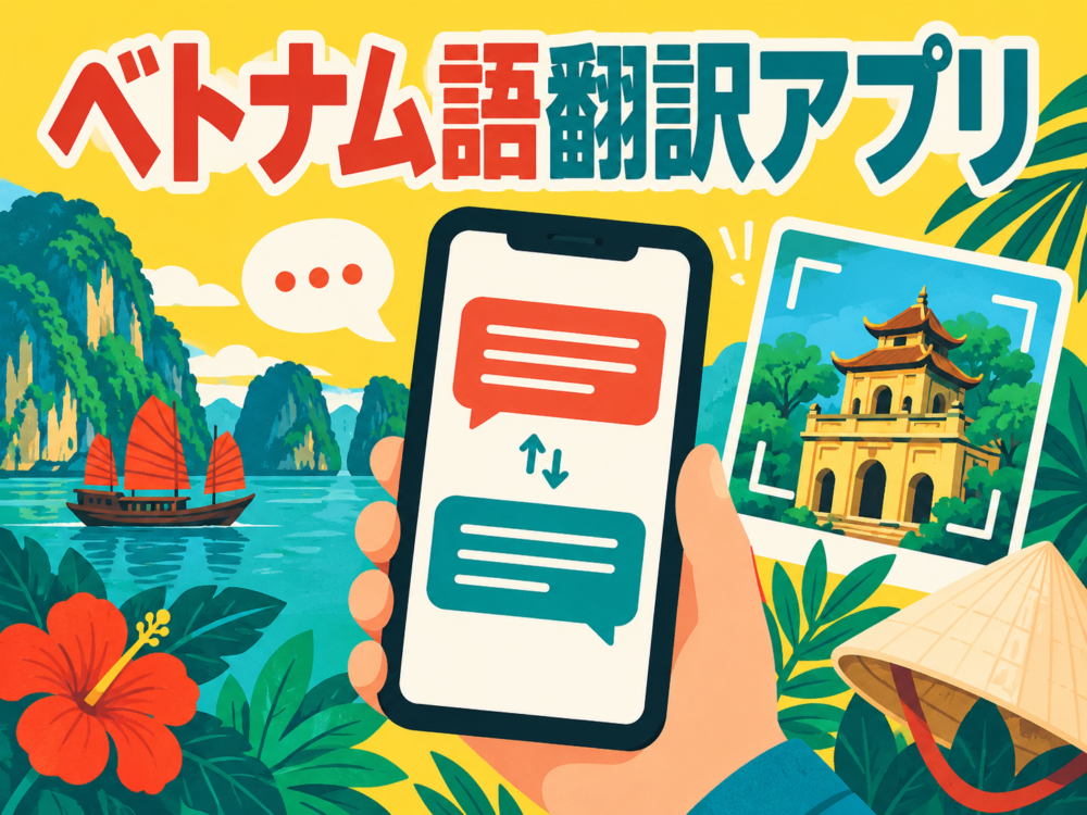 ベトナム語翻訳アプリの主題を示す記事のアイキャッチ